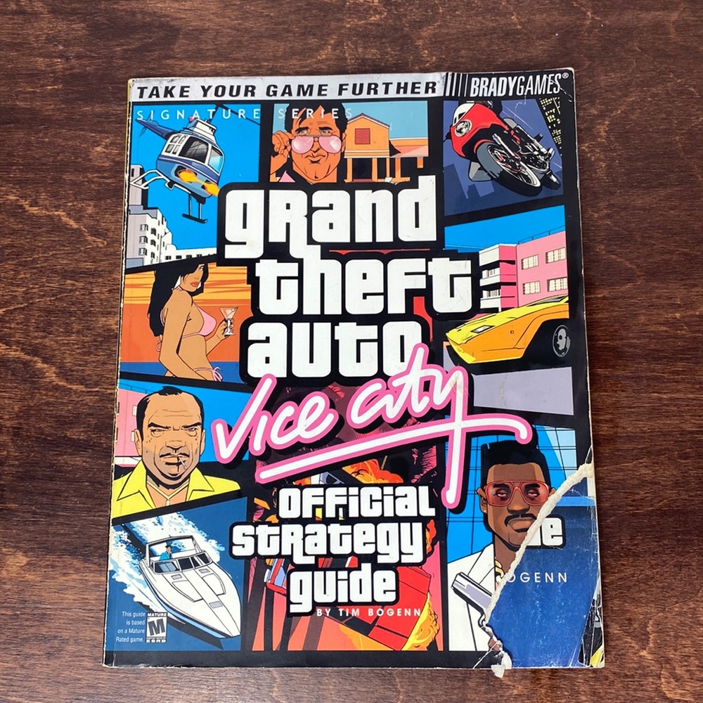 Grand Theft Auto: Vice City Official Strategy Guide 2002 Magazine By Tim Bogenn